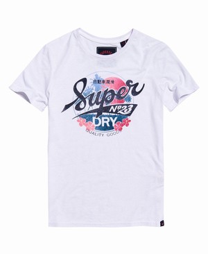 Superdry Super 23 Hawaii Női Pólók Fehér | GAQOZ2718